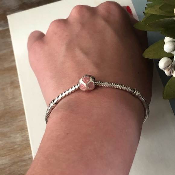 💕3/$85 “I Love You Hearts” PANDORA 925 Pink Charm - Picture 11 of 14